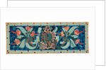 Panel with flowers and leaves motifs by George Washington Henry Jack