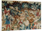 Devonshire Hunting Tapestry, Boar and Bear Hunt, detail by Anonymous