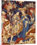 Devonshire Hunting Tapestry detail by Anonymous