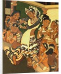 Dancing girl and musicians from the Ajanta Caves by John Griffiths