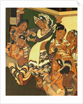 Dancing girl and musicians from the Ajanta Caves by John Griffiths