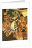 Dancing girl and musicians from the Ajanta Caves by John Griffiths