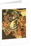 Dancing girl and musicians from the Ajanta Caves by John Griffiths