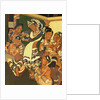 Dancing girl and musicians from the Ajanta Caves by John Griffiths