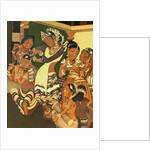 Dancing girl and musicians from the Ajanta Caves by John Griffiths