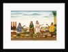 Women selling fruit, vegetables, grains and spices in a bazaar by Shiva Dayal Lal