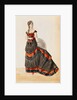 Design for a female costume. Great Britain, 19th century by Anonymous