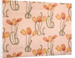 Tulips furnishing fabric by Unknown
