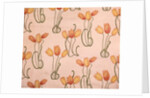 Tulips furnishing fabric by Unknown