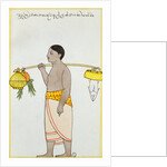 A man taking bribes to an official. Sri Lanka, 19th century by Unknown