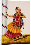 Dancing girl with rose-garland by Unknown