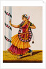 Dancing girl with rose-garland by Unknown