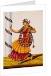 Dancing girl with rose-garland by Unknown