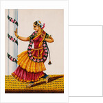 Dancing girl with rose-garland by Unknown