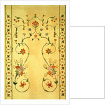 Floral decoration on the cenotaph of Shah Jahan by Unknown