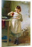 Girl with Kitten by Emily Farmer