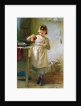 Girl with Kitten by Emily Farmer