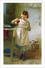 Girl with Kitten by Emily Farmer