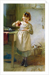 Girl with Kitten by Emily Farmer