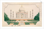 The Garden side of the Taj Mahal by Unknown