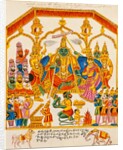 The Coronation of Rama and Sita in their capital by Unknown