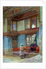 Interior of a house in Cairo by Frank Dillon
