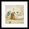 Frog, Rat and Mouse at Table by Randolf Caldecott