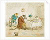 Frog, Rat and Mouse at Table by Randolf Caldecott