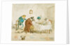 Frog, Rat and Mouse at Table by Randolf Caldecott
