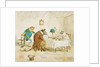 Frog, Rat and Mouse at Table by Randolf Caldecott