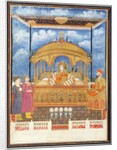 Shah Alah II enthroned with his son. Delhi, India, early 19th century by Unknown