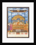 Shah Alah II enthroned with his son. Delhi, India, early 19th century by Unknown