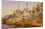 Mosque Ghat, Benares by William Simpson