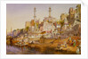 Mosque Ghat, Benares by William Simpson