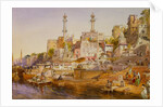Mosque Ghat, Benares by William Simpson