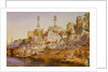Mosque Ghat, Benares by William Simpson