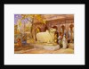 The Bull Nandi in the courtyard of the Golden Temple by William Simpson