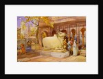The Bull Nandi in the courtyard of the Golden Temple by William Simpson