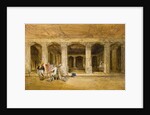 Robert Gill, copying the Ajanta frescoes by William Simpson