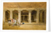 Robert Gill, copying the Ajanta frescoes by William Simpson
