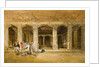 Robert Gill, copying the Ajanta frescoes by William Simpson