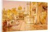 Akal Boonga at the Golden Temple at Amritsar by William Simpson