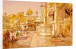 Akal Boonga at the Golden Temple at Amritsar by William Simpson