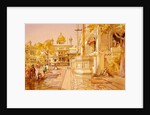 Akal Boonga at the Golden Temple at Amritsar by William Simpson