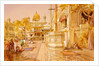 Akal Boonga at the Golden Temple at Amritsar by William Simpson