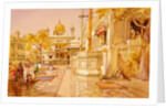 Akal Boonga at the Golden Temple at Amritsar by William Simpson