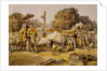 State Elephants in the Mahratta Carup by William Simpson