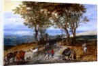 Country Road Scene with Figures by Jan Brueghel The Elder