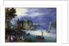 River  Scene with Boats and Figures by Jan Brueghel(the Elder)