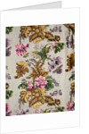 Brocaded floral textile, robe detail. England, c.1730 by Unknown